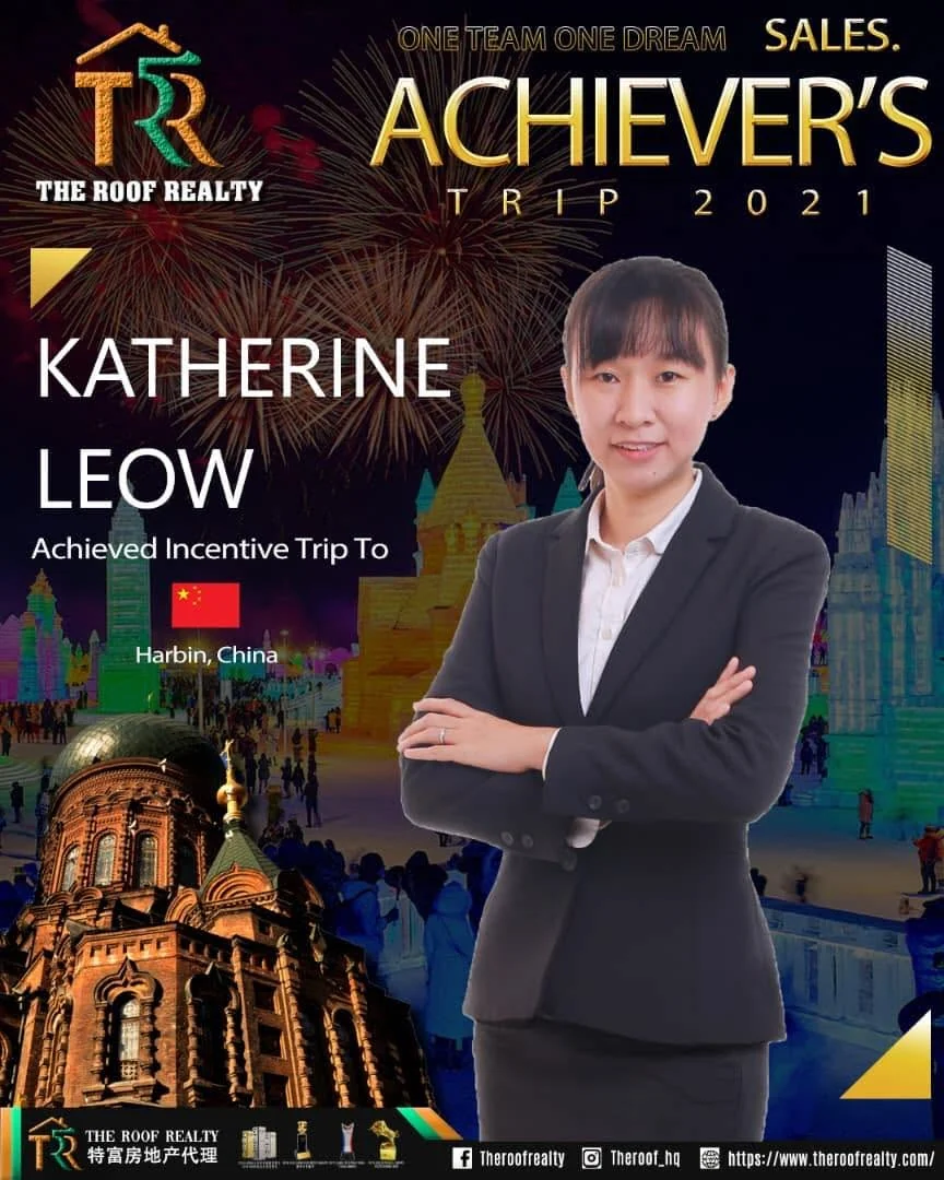Katherine Leow featured on a Harbin incentive trip achievers poster