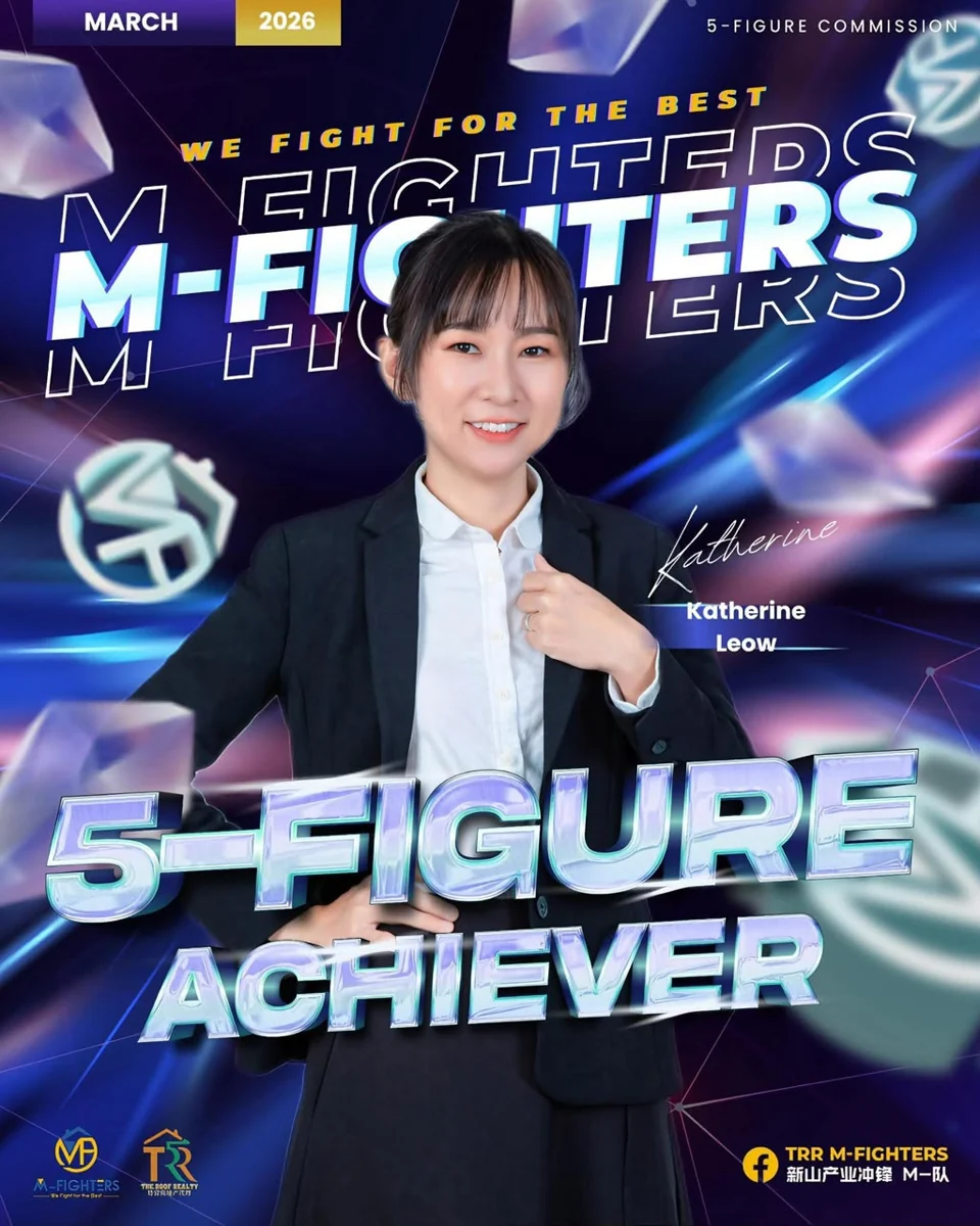 Katherine Leow featured on a 5-Figure Achiever recognition poster